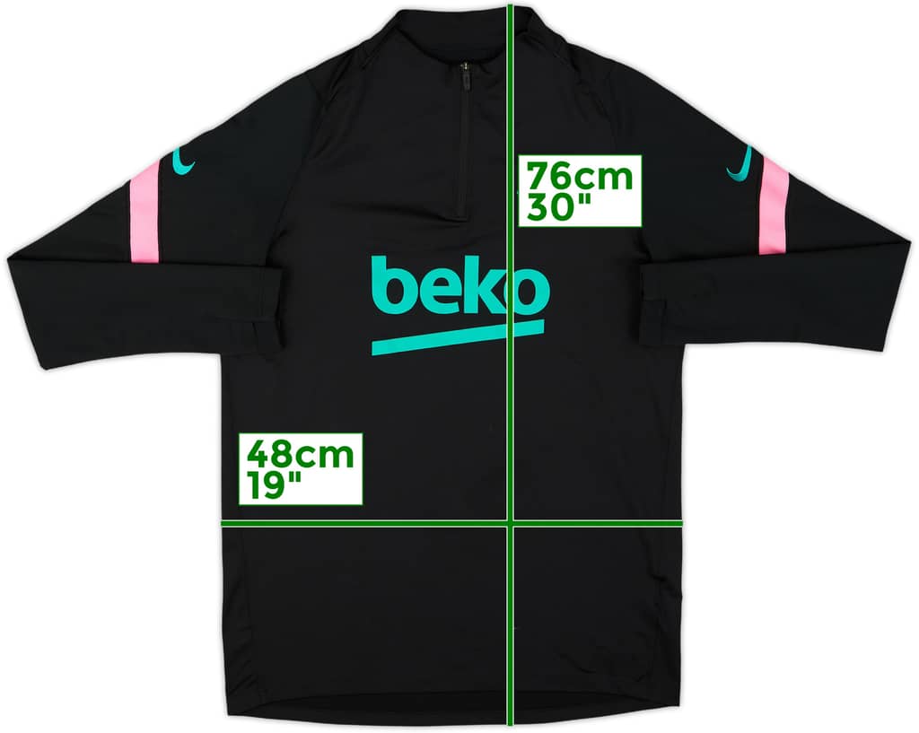 2020-21 Barcelona Nike 1/4 Zip Drill Top - 8/10 - (M)