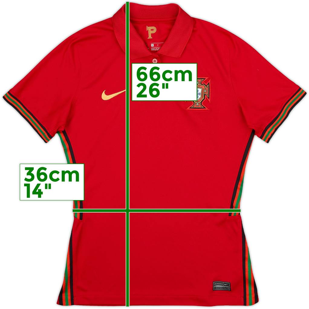 2020-21 Portugal Home Shirt - 9/10 - (Women's S)