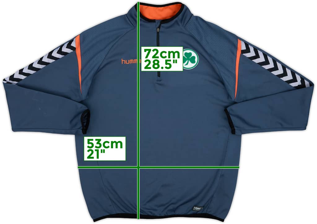 2018-19 Greuther Furth Hummel 1/4 Zip Drill Top - 7/10 - (L)