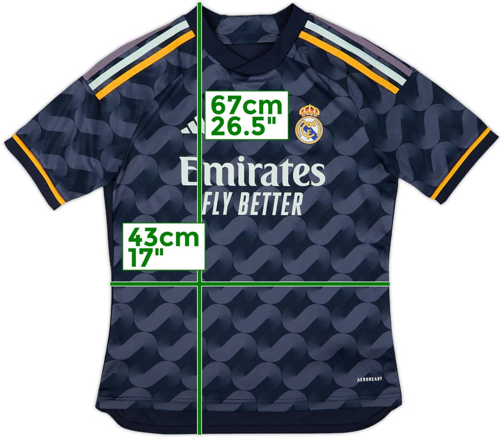 2023-24 Real Madrid Away Shirt - 8/10 - (L.Boys)