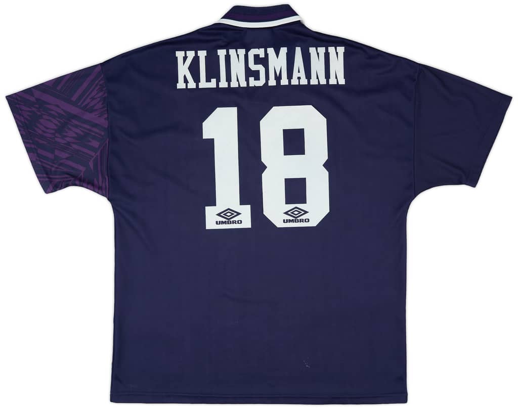 1994-95 Tottenham Away Shirt Klinsmann #18 - 7/10 - (XL)