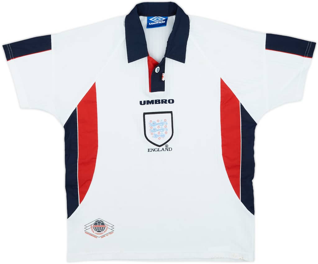 1997-99 England Home Shirt - 5/10 - (L.Boys)