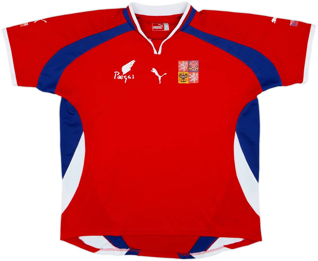 2000-02 Czech Republic Basic Home Shirt - 4/10 - (XL)