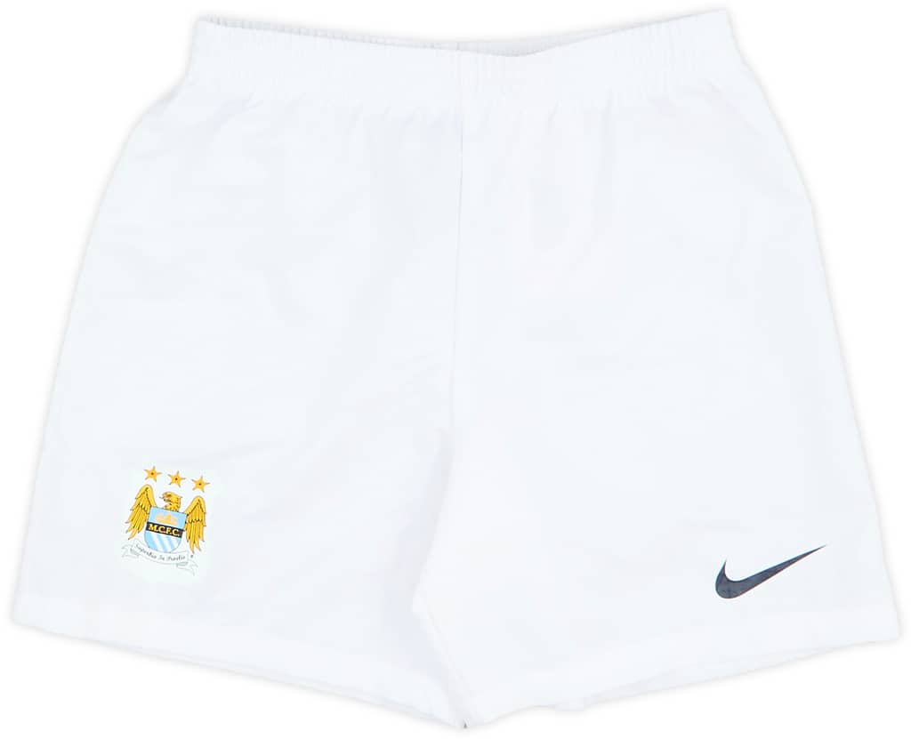 2013-14 Manchester City Home Shorts - 7/10 - (5-6 Years)