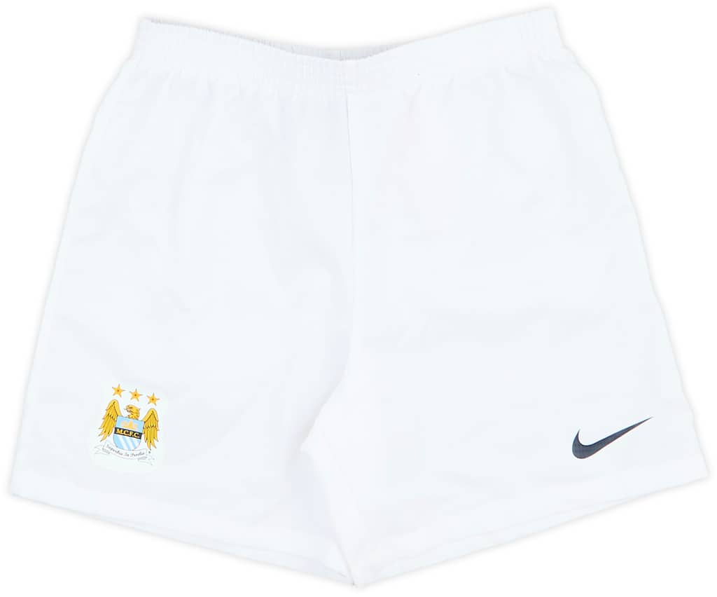 2013-14 Manchester City Home Shorts - 9/10 - (6-7 Years)