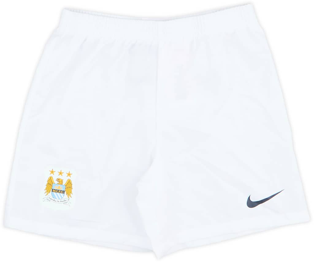 2013-14 Manchester City Home Shorts - 10/10 - (5-6 Years)