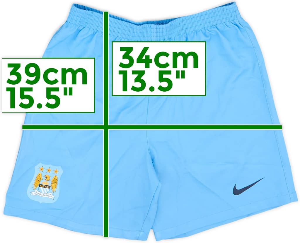 2014-15 Manchester City Home Shorts - 9/10 - (7-8 Years)