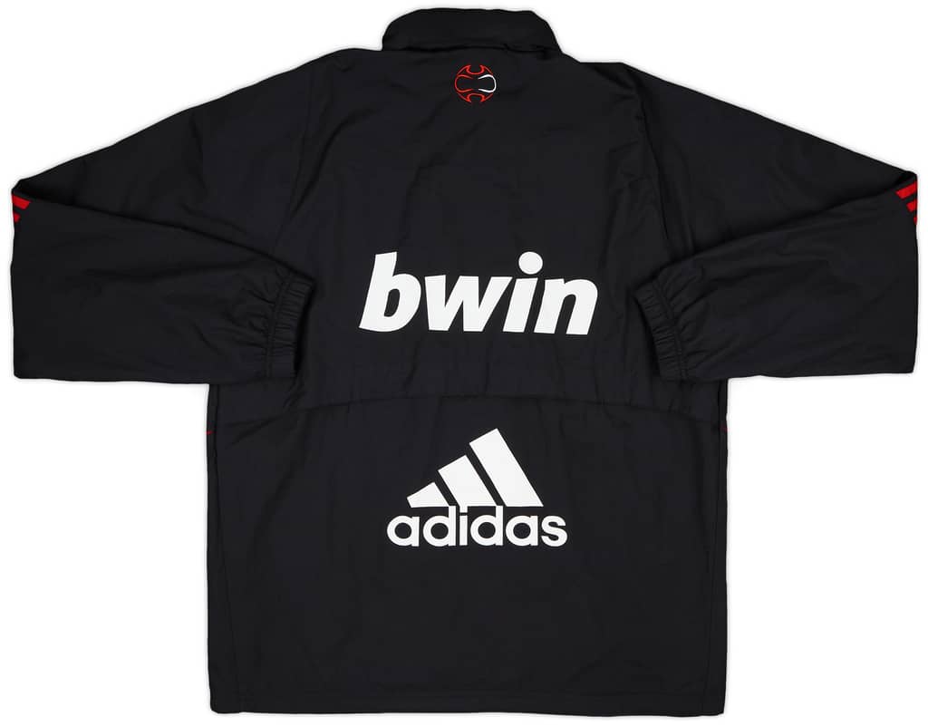 2007-08 AC Milan adidas Hooded Rain Jacket - 9/10 - (S)