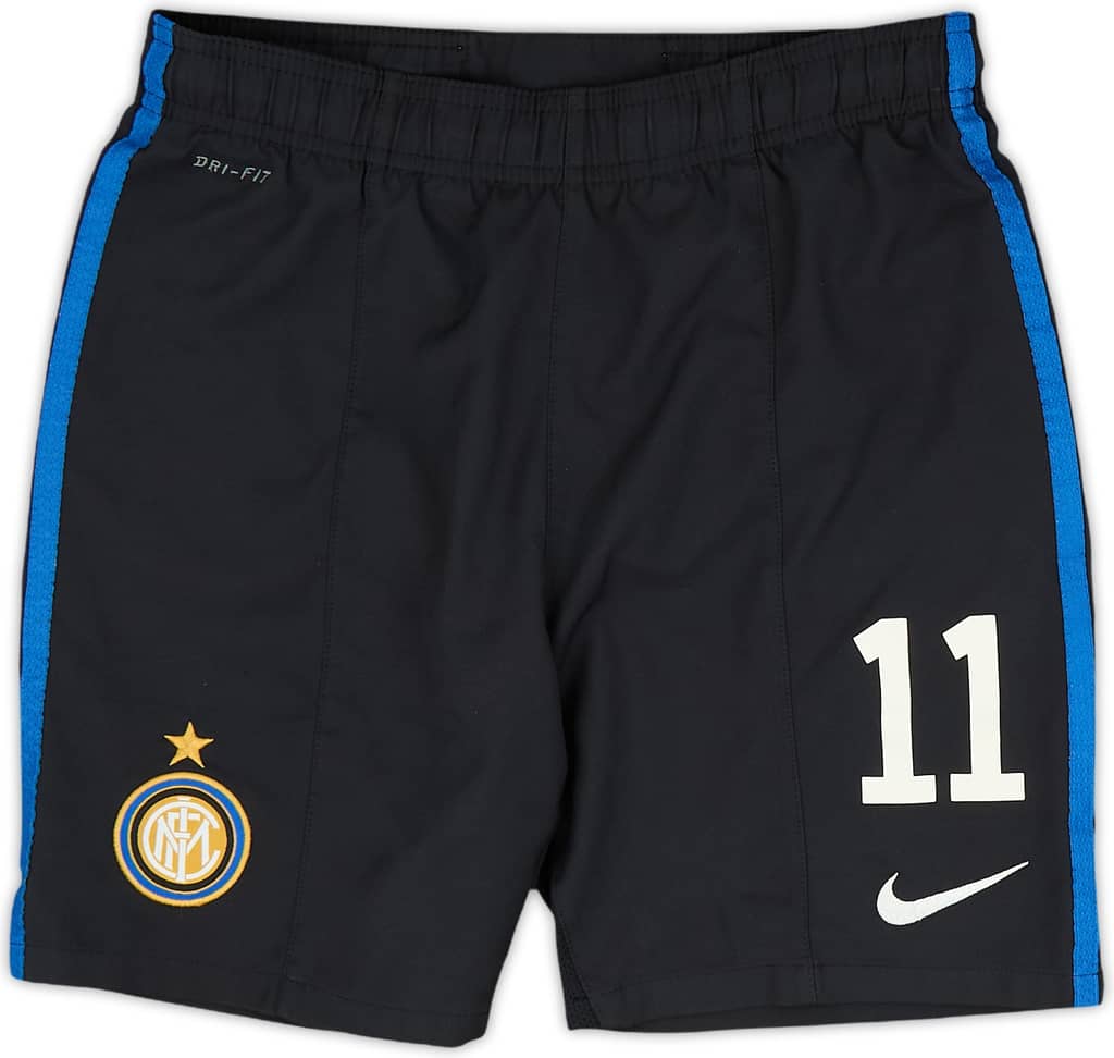 2011-12 Inter Milan Home Shorts #11 - 9/10 - (M.Boys)