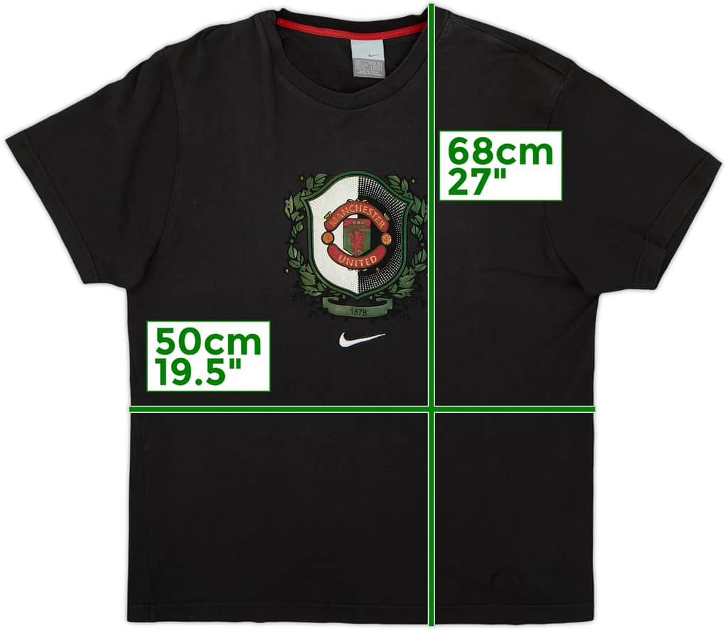 2006-07 Manchester United Nike Graphic Tee - 7/10 - (L)