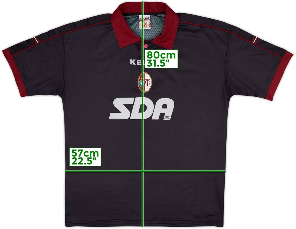 1998-99 Torino Camiseta de Tercera - 8/10 - (XL)