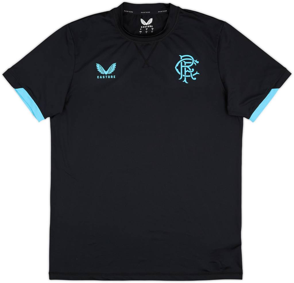 2023-24 Rangers Castore Training Shirt - 9/10 - (M)