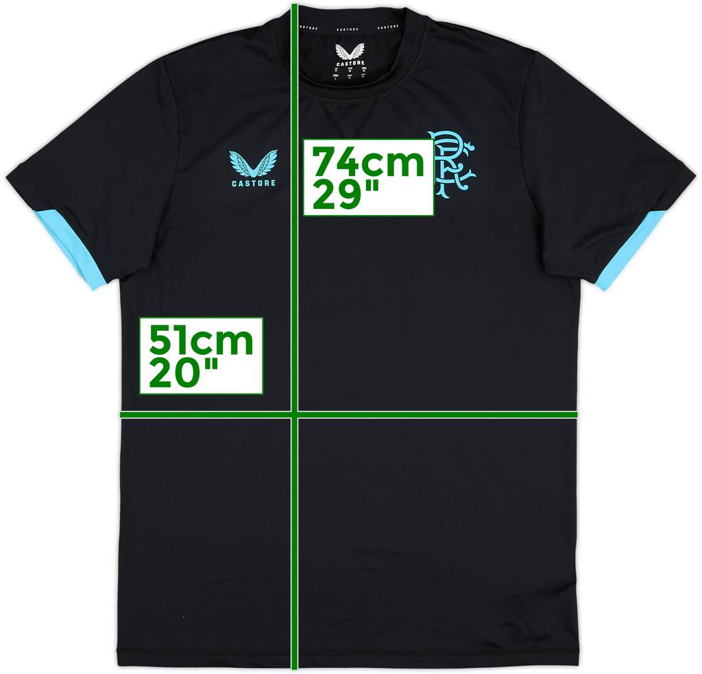 2023-24 Rangers Castore Training Shirt - 9/10 - (M)