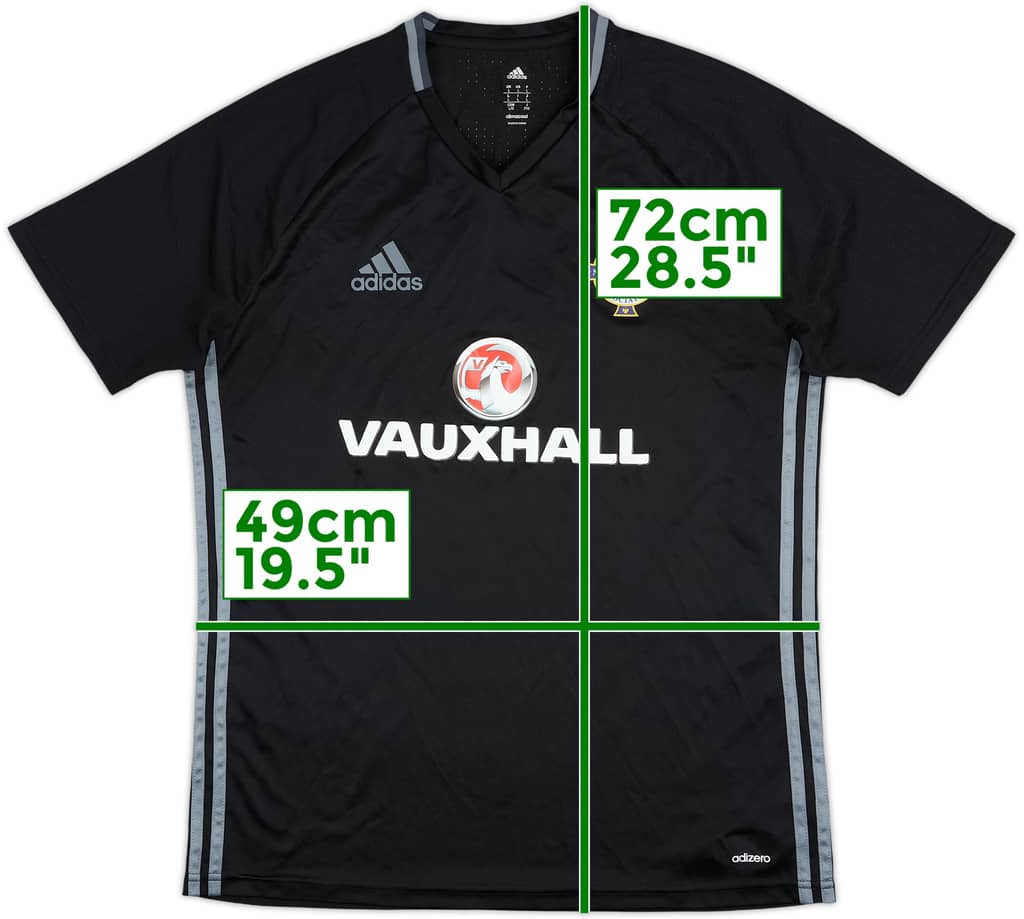 2016-17 Northern Ireland adizero Training Shirt - 9/10 - (L)