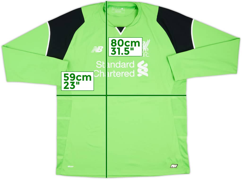 2016-17 Liverpool GK Shirt - 7/10 - (XXL)
