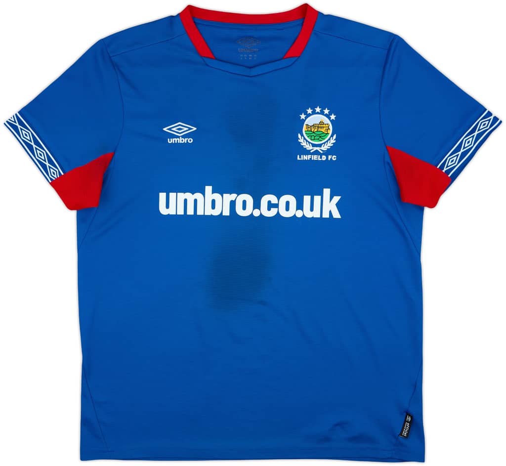Camiseta de local de Linfield 2019-21 - 4/10 - (XL)