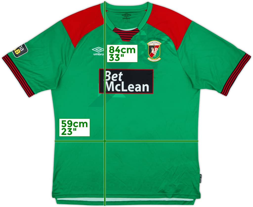 2020-21 Glentoran Home Shirt - 9/10 - (3XL)