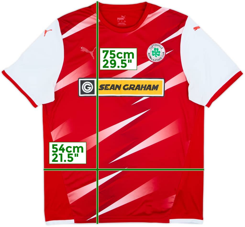 2021-23 Cliftonville Home Shirt - 4/10 - (XL)