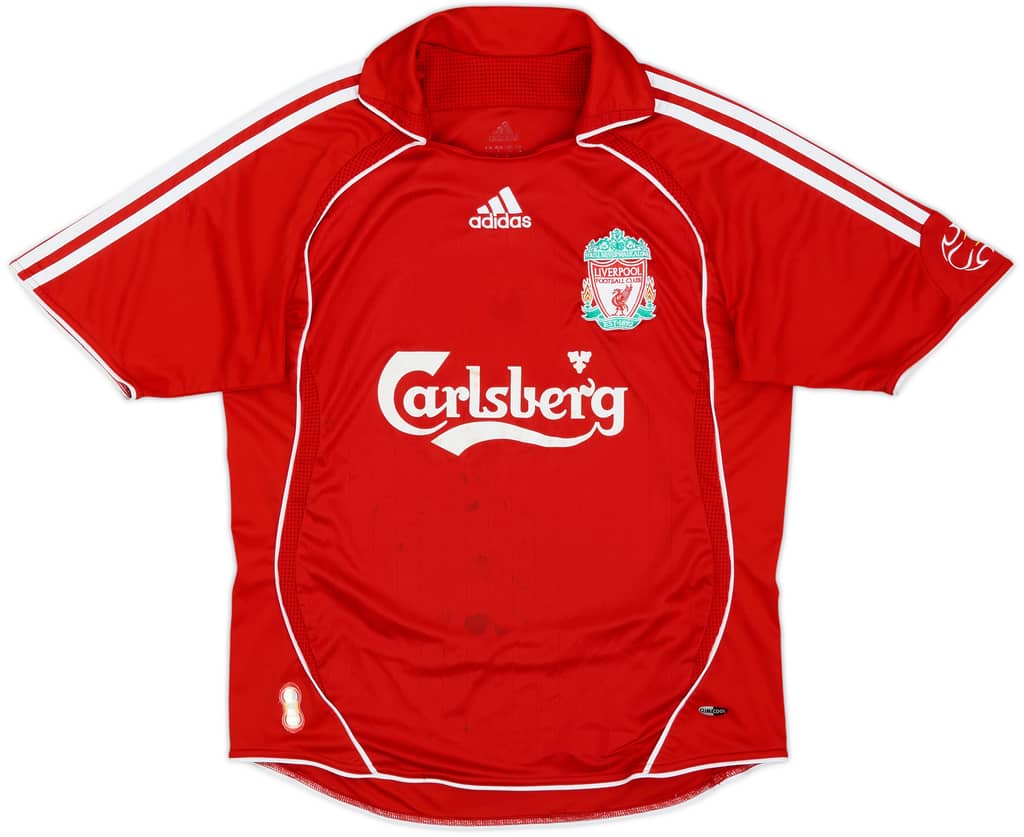 2006-08 Liverpool Home Shirt - 6/10 - (L.Boys)