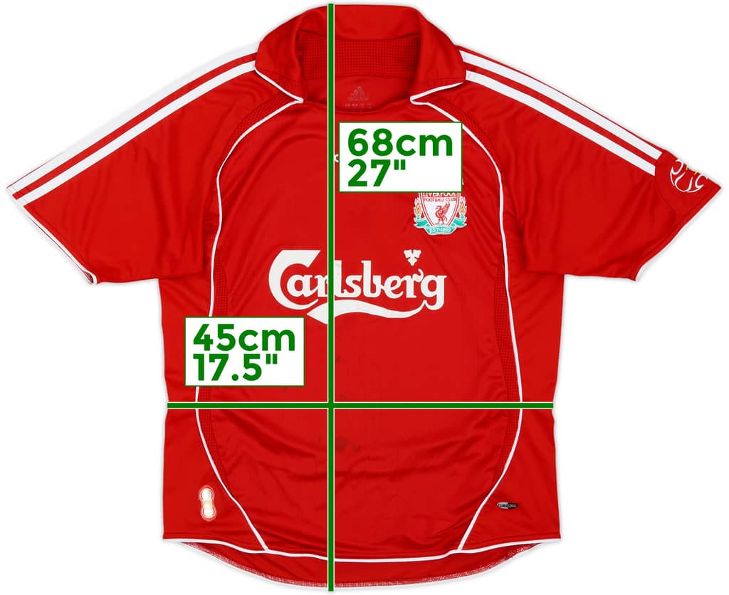 2006-08 Liverpool Home Shirt - 6/10 - (L.Boys)