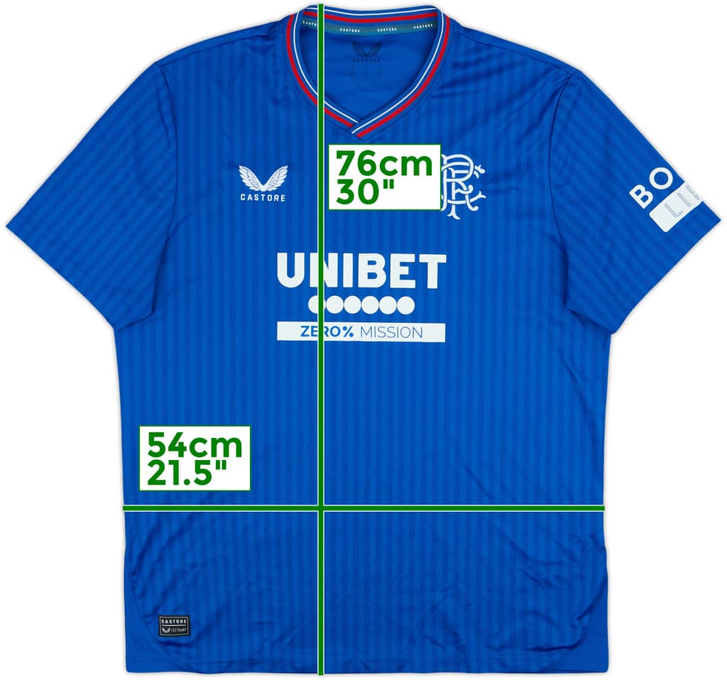 2023-24 Rangers Home Shirt - 9/10 - (XL)