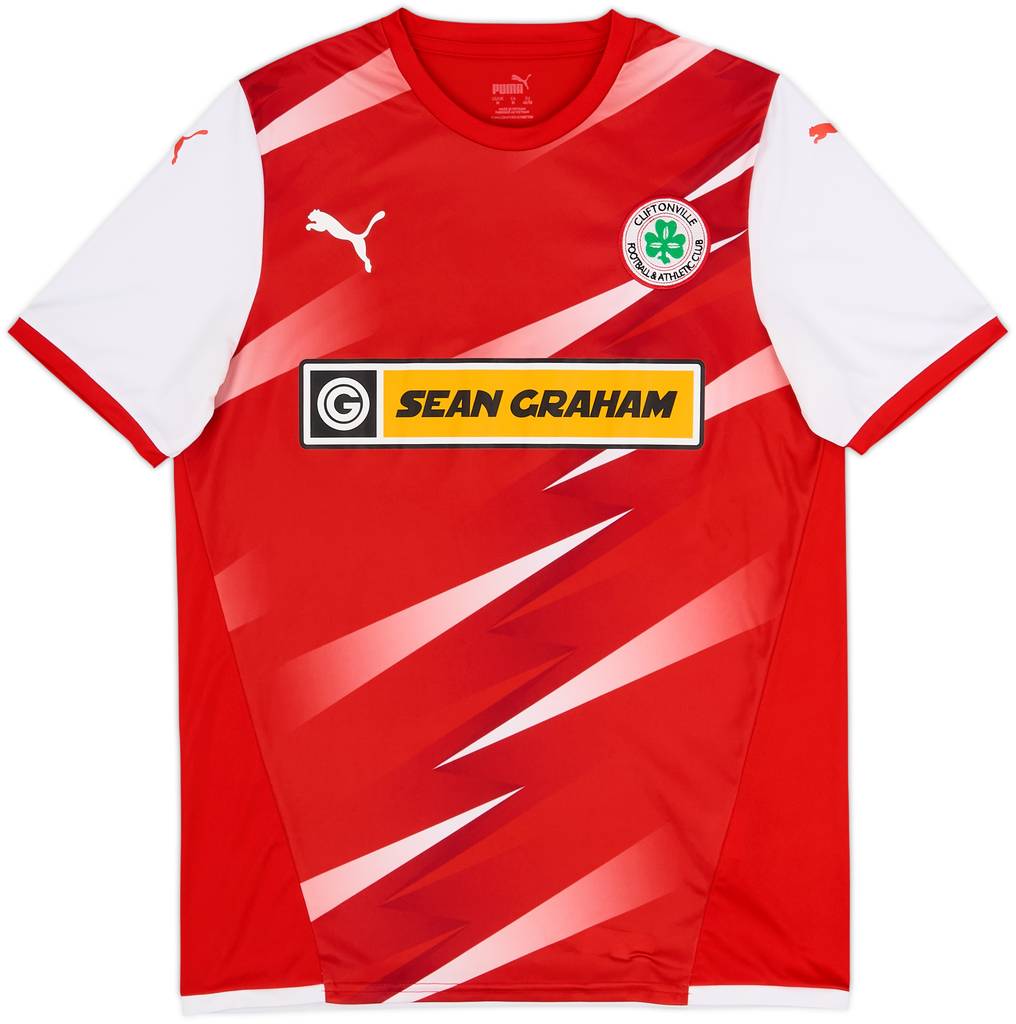 2021-23 Cliftonville Home Shirt - 9/10 - (M)