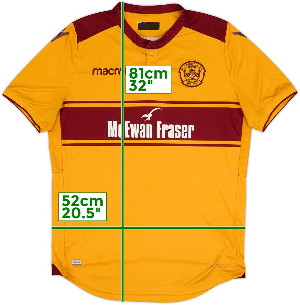 2017-18 Motherwell Home Shirt - 6/10 - (L)