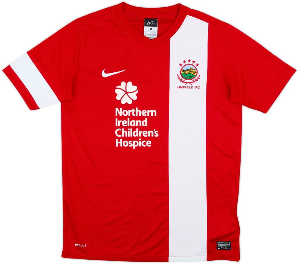 Camiseta de visitante del Linfield 2013-14 - 8/10 - (Niños XL)