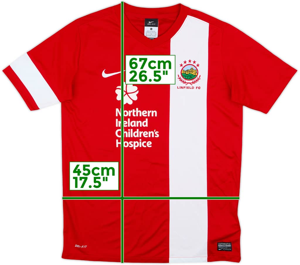 Camiseta de visitante del Linfield 2013-14 - 8/10 - (Niños XL)