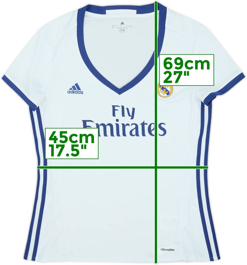 2016-17 Real Madrid Home Shirt - 10/10 - (Women's L)
