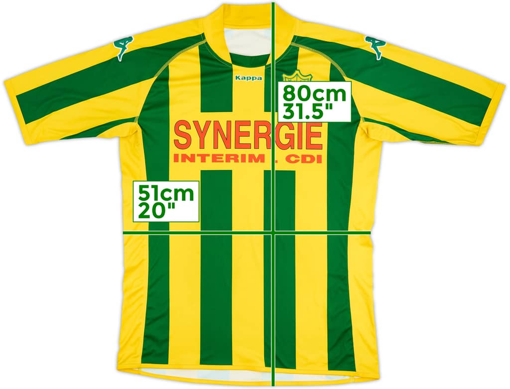 Camiseta de local del Nantes 2009-10 - 6/10 - (XL)