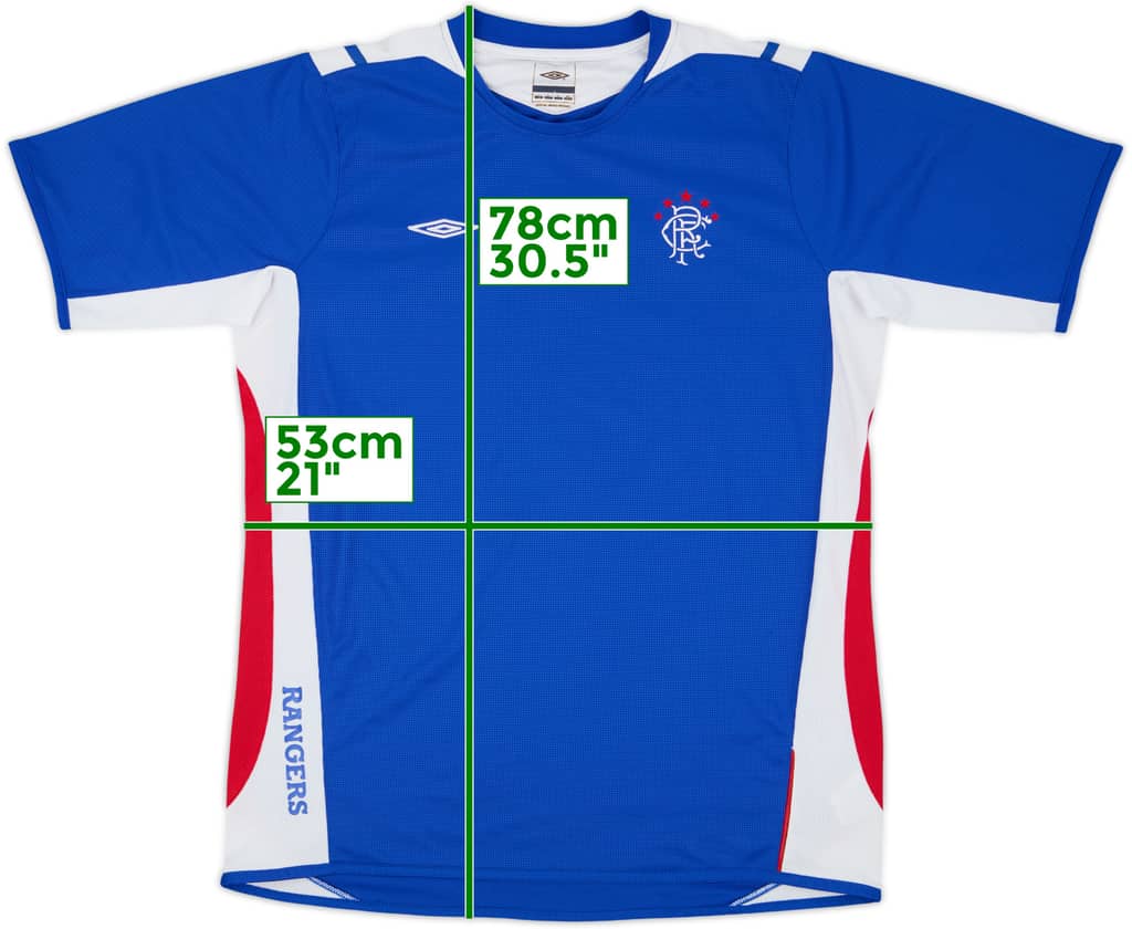 2008-09 Rangers Umbro Camiseta de Entrenamiento - 9/10 - (L)