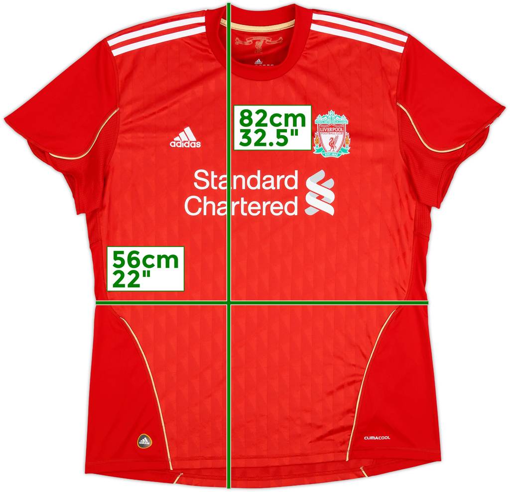2010-12 Liverpool Home Shirt - 7/10 - (XL)