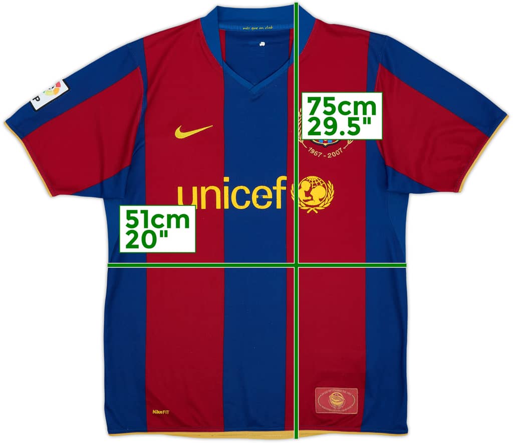 2007-08 Barcelona Home Shirt - 5/10 - (M)