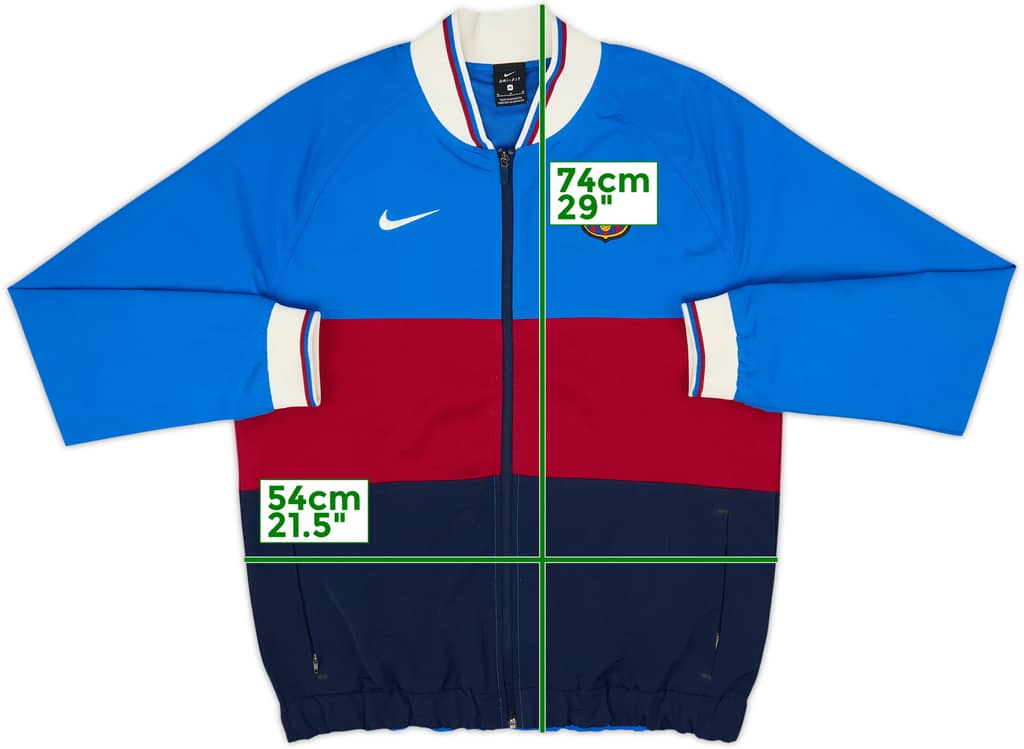 2021-22 Barcelona Nike Track Jacket - 8/10 - (M)