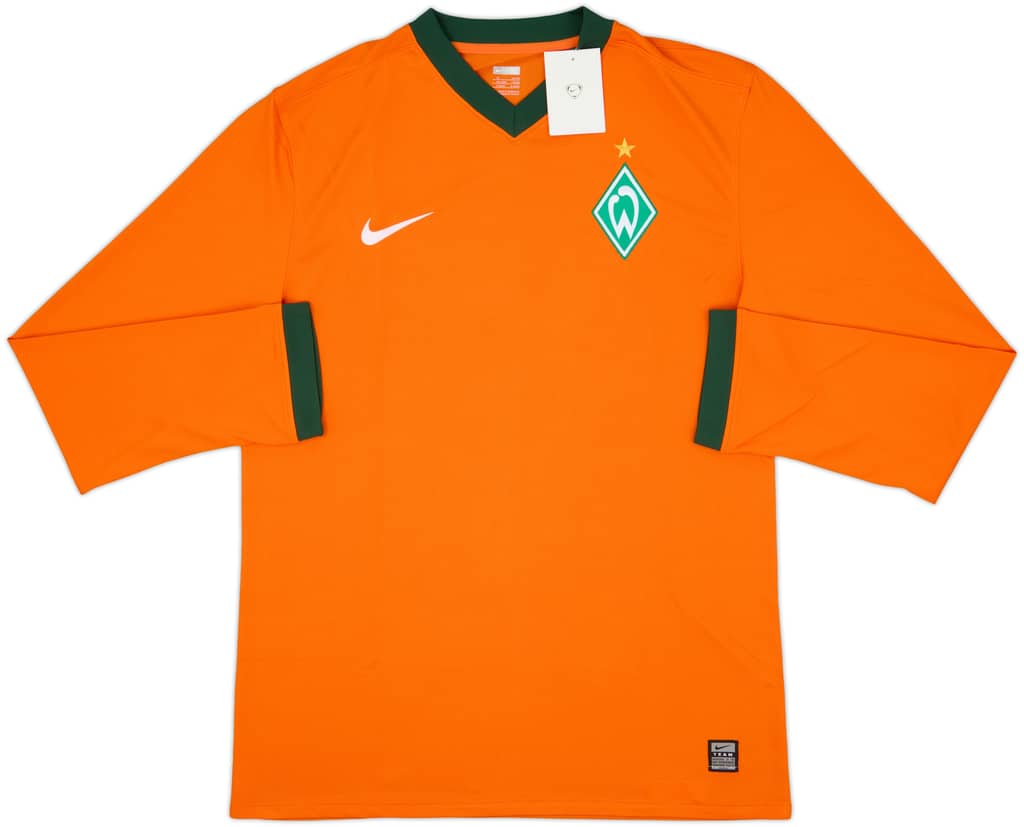 Camiseta de la tercera equipación de manga larga versión jugador del Werder Bremen 2009-10 (XL)