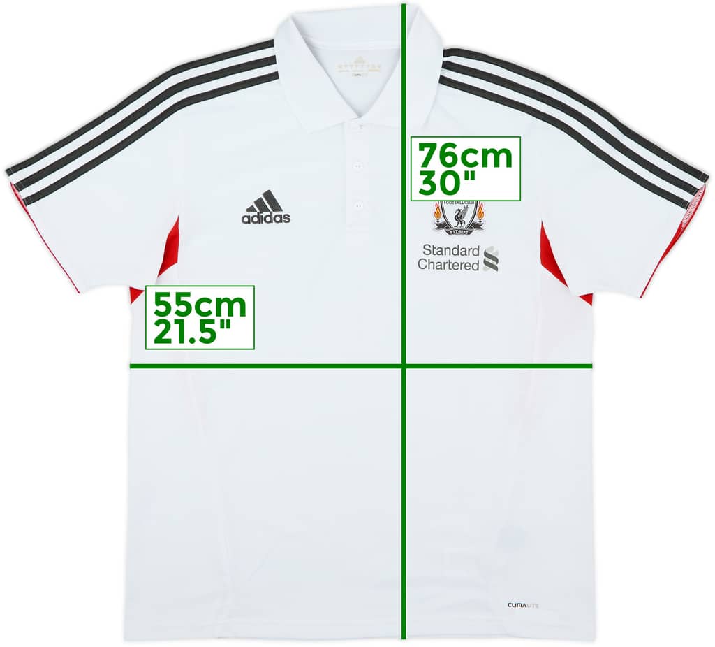 2011-12 Liverpool adidas Polo - 7/10 - (L)