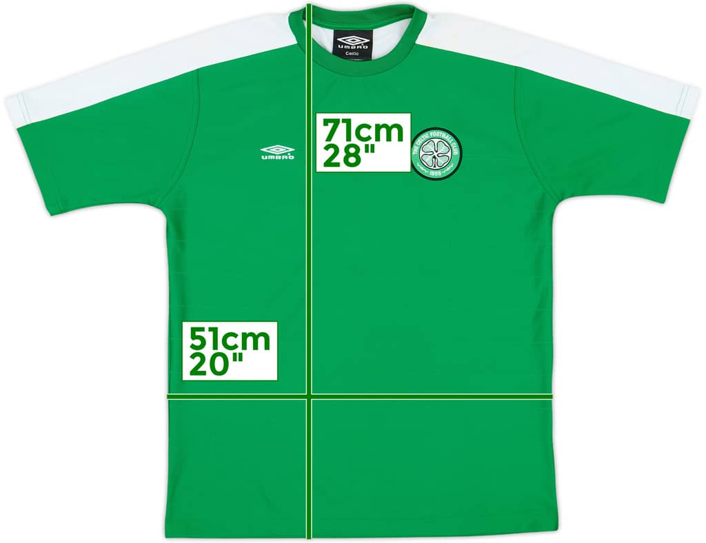 1998-99 Celtic Umbro Training Shirt - 8/10 - (M)