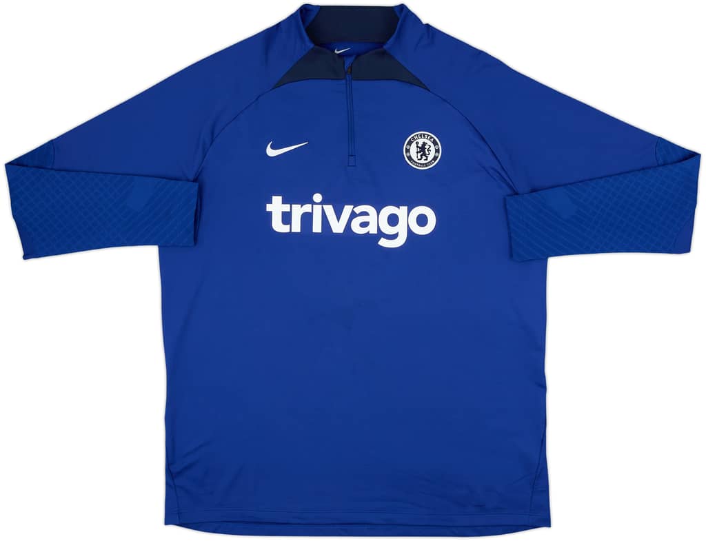 2022-23 Chelsea Nike 1/4 Zip Drill Top - 8/10 - (XL)