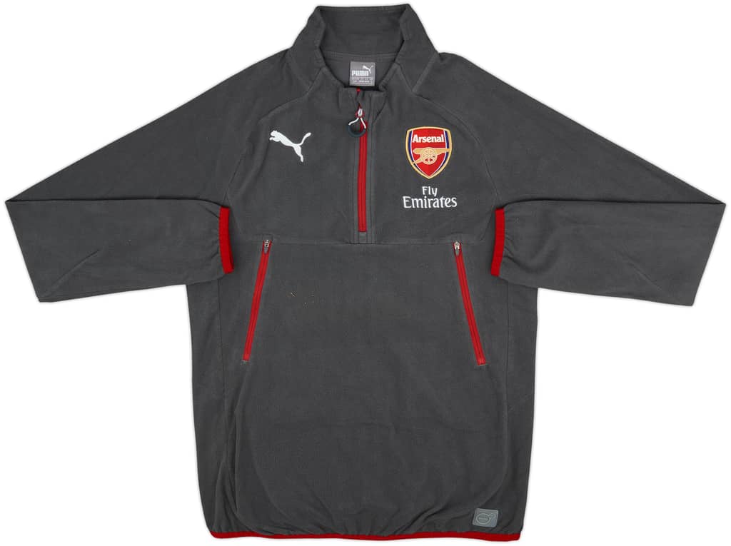 2016-17 Arsenal Puma 1/4 Zip Fleece Top - 8/10 - (S)