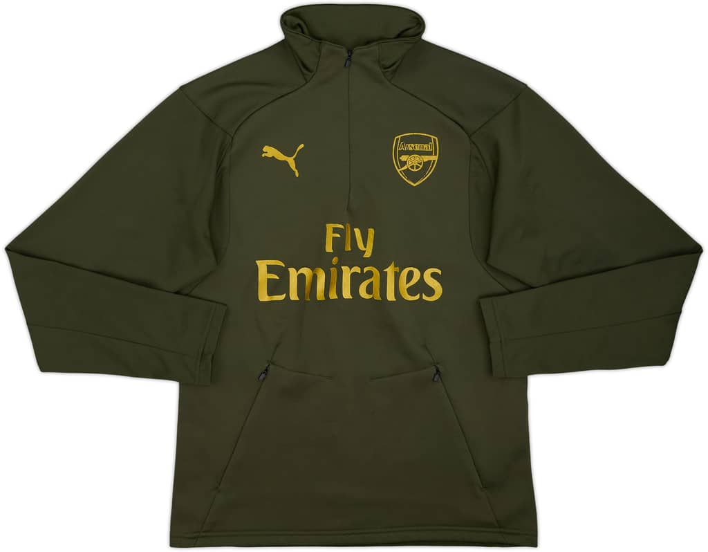 2018-19 Arsenal Puma 1/4 Zip Track Jacket - 7/10 - (S)