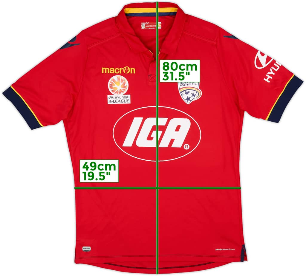 2016-17 Adelaide United Home Shirt - 10/10 - (L)