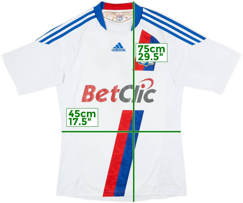 2010-11 Lyon Home Shirt - 5/10 - (M)