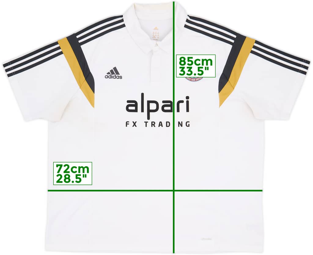 2014-15 West Ham adidas Polo Shirt - 6/10 - (3XL)