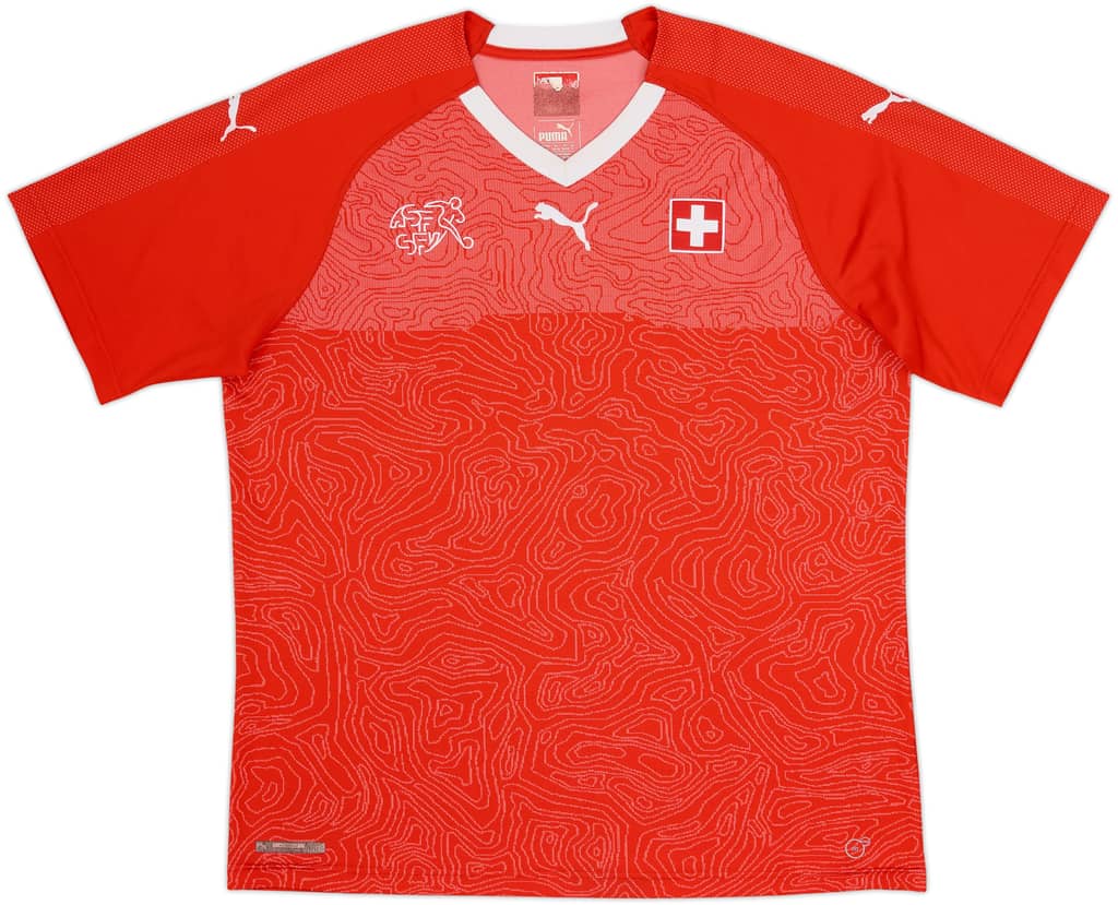 2018-20 Switzerland Home Shirt - 8/10 - (XL)