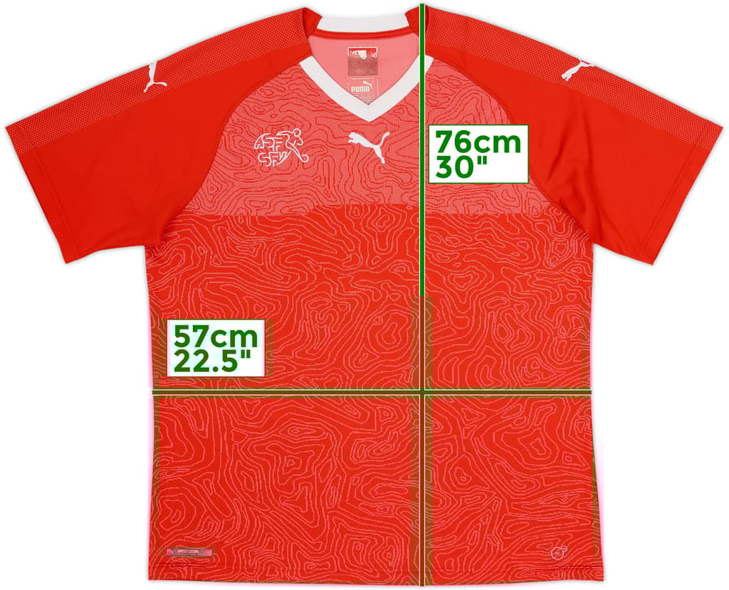 2018-20 Switzerland Home Shirt - 8/10 - (XL)