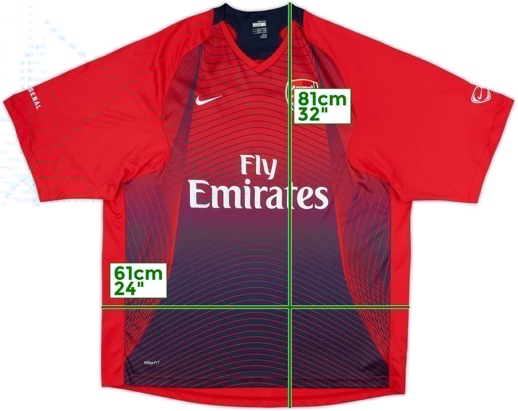 2007-08 Arsenal Nike Training Shirt - 9/10 - (XL)