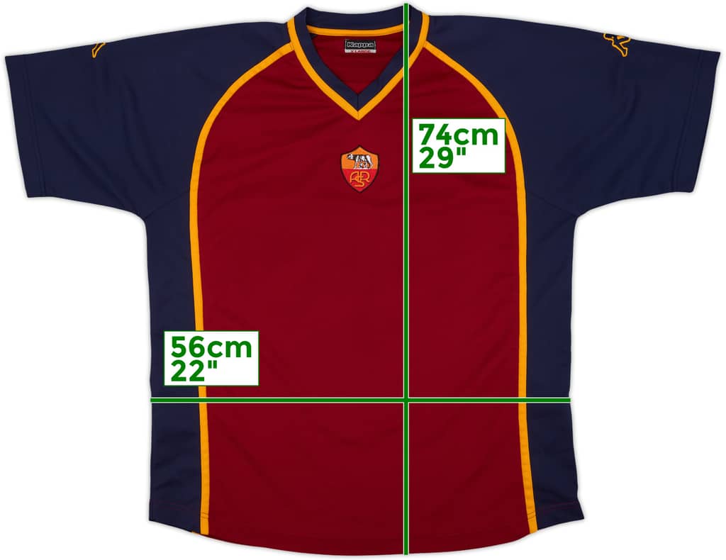 2000-01 Roma Kappa Training Shirt - 9/10 - (XL)