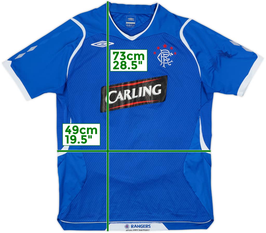 Camiseta de local del Rangers 2008-09 - 4/10 - (M)