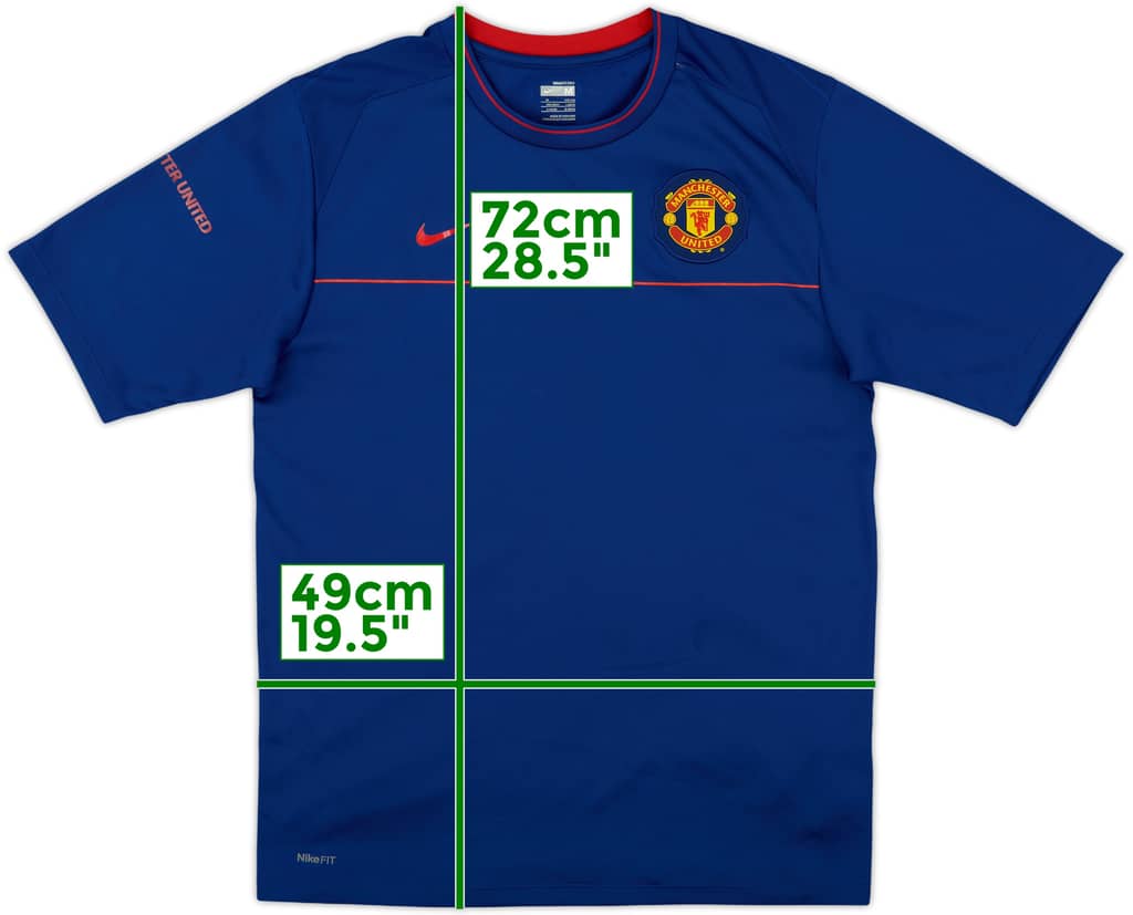 2008-09 Manchester United Nike Camiseta de Entrenamiento - 8/10 - (M)